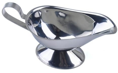 MAGICLULU Recipiente Para Salsa De Acero Inoxidable Grueso Salsera De Acero Inoxidable Para Restaurantes Jarra Vertedora Para Servir Salsa Eventos o Comidas Familiares