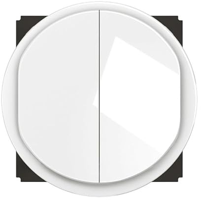 LEGRAND - Interrupteur Poussoir Double Céliane - 6A - Commande d'Eclairage Silencieuse - A compléter d'un support et d'une Plaque - Blanc
