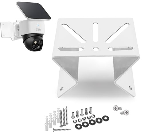 WiTi Soporte de esquina de metal para eufy soloCam s340, ampliando el campo de visión de 270° en las esquinas exteriores de la pared exterior, soporte antioxidante para cámara PTZ, adecuado para