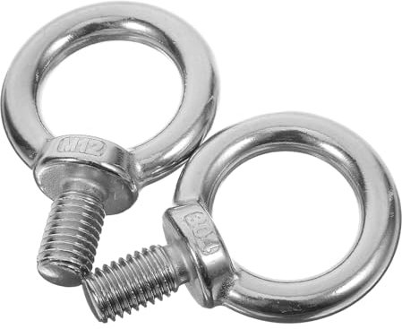 KITANDOVE 2 Piezas Tornillo de Ojo de Acero Inoxidable Dispositivo de Elevación Tornillos de Ojo Roscados