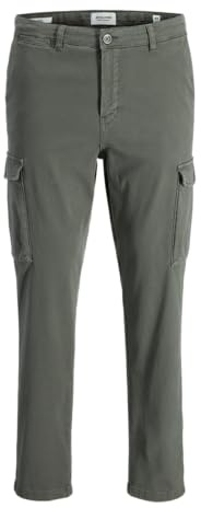 JACK & JONES Jpstace Arthur Dobby Cargo SN (IT, Misura del girovita & Misura del Cavallo, 31, 30, Beluga)