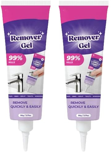 Gel removedor clean, potente gel limpiador, limpieza rápida, para juntas de azulejos, paredes y juntas de baño y cocina (2pcs)