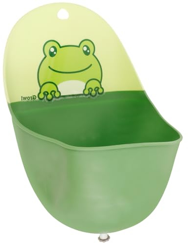 ELAYARD Stehendes Urinal für Jungen Wandmontage Töpfchentraining Kleinkinder Kunststoff Grün Frosch Design Abnehmbar Platzsparend für Badezimmer
