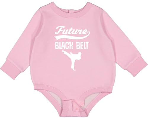 inktastic Martial Arts Future Black Belt Karate Baby Fleece Bodysuit 18 Months Pink 2ed97