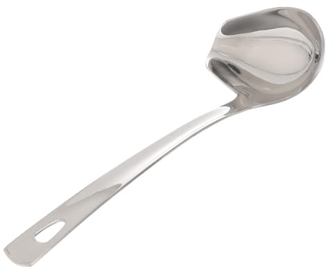 SEWACC Cuchara para Salsas de Acero Inoxidable Boquilla Pequeña para Rociar Tamaño Color Plateado Utensilio de Cocina para Hornear y Decorar 1 Unidad Adecuado para Uso Doméstico y