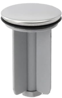 WheatThrive Basin Waste Plug, Sink Stopper, 40mm Pop Up Drain, Copper Cover for Wash Basin, Grey Replacement Part