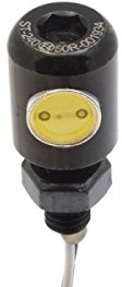 Dock66 Kennzeichenbeleuchtung Mini LED Schraube Schwarz, ECE