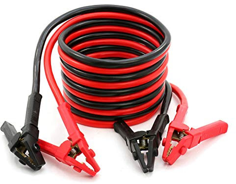 HAFIX Starterkabel, Starthilfekabel für alle Fahrzeuge mit 12V - 24Volt Batterien mit Diesel- oder Benzinmotor die Starthilfe bei Einer Panne brauchen. Stärke 70 mm² Plus für LKW, Transporter, etc.
