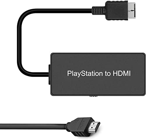 Azduou Cable HDMI convertidor de PS2 a HDMI para Consola PlayStation 2/PlayStation 3. Conexión de PS2/PS3 a HDTV con Salida de señal HD Ypbpr Real (Mejora al 100% la Calidad de vídeo)