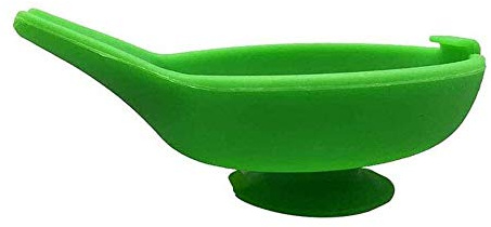 Nobranded Porta Cucchiaio Silicone, Ventosa Multifunzionale Porta Cucchiaio Cucchiaio Coperchio Supporto Salsa attrezzo da Cucina. (Verde)