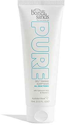 Bondi Sands Pure Tanning Sleep Mask, selbstbräunende Schlafmaske, Hyaluronsäure und Vitaminen C + E, vegan und tierversuchsfrei | 75 ml