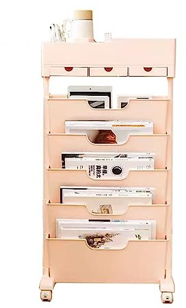 prospekthalter zeitungs zeitschriften Zeitschriftenständer, Boden mit Rädern und Fach, Schule, Badezimmer, Klassenzimmer, Schreibtisch-Organizer aus Kunststoff, Multifunktions-Buchhalter zur Aufbewahr