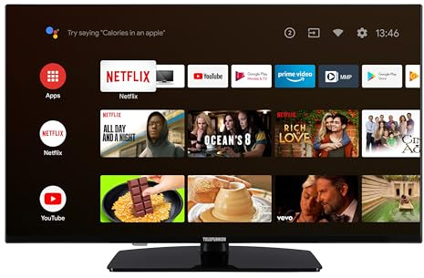 Telefunken XF40AN750M - Televisor Android (40, Full HD, Smart TV, HDR, Triple sintonizador, Bluetooth), Color Negro