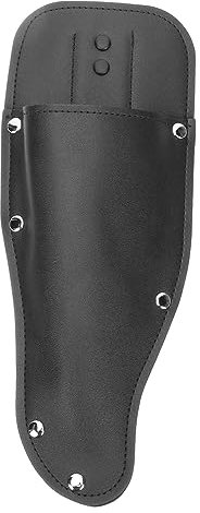 KONTONTY Estuche de Tijeras para Podar de PU Negro, Funda Cómoda y Protectora para Herramientas de Jardinería, Diseño Estilizado Adecuado para Cortar en Exteriores