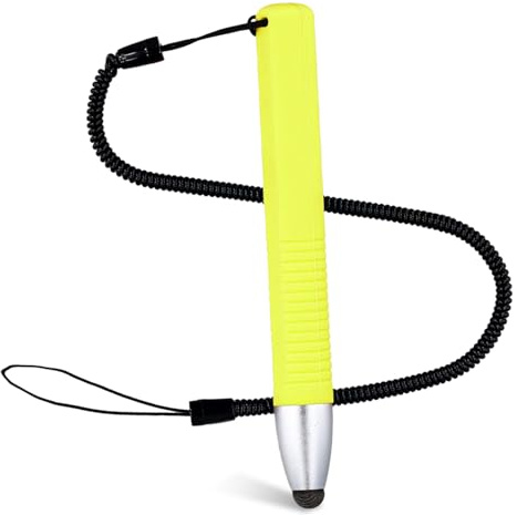 Penna Stilo Adatte ai Bambini per Touch Screen Tablet, Sensibile Penna Capacitiva per Tablet con Cavo a Molla, Penna Stilo Pastello Penna Tablet Bambini per Smartphone Tablet (Verde)