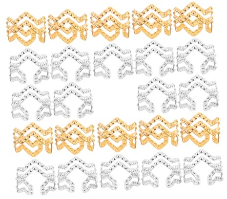 Healeved 100piezas Accesorios Para Dreadlocks Beads Metálicos Para Trenzas Adornos De Cabello Para Punk y