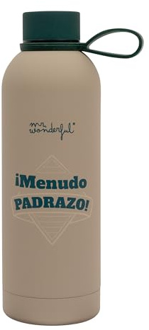 Mr. Wonderful - Botella térmica - ¡Menudo padrazo! - Botella térmica realizada en acero inoxidable 304 de doble capa