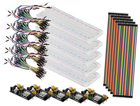 VILLCASE Complete Breadboard Power Supply Module Jumper Wires Line for Diy Electronics Projects