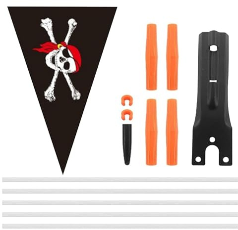 Sicherheitsflagge, Fahrrad-Sicherheitsflagge - Gut Sichtbare Fahrradfahnen Stange | Höhenverstellbare Outdoor-Flaggen Für Roller, Spielzeugautos, Dreiräder Und Rollstühle