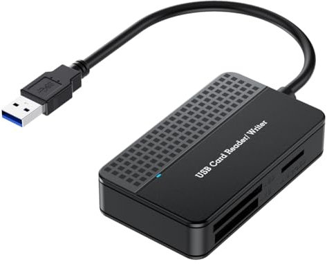 Booso Lector 4 en 1, Lector de Tarjetas TF SD MS Adaptador de Tarjetas MúLtiples Externo para CáMara de Computadora Interfaz USB 3.0