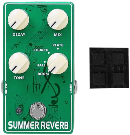 Pedal de guitarra profesional de múltiples efectos, parámetros ajustables, distorsión, reverberaciones, retardo, compactos, herramienta músico, distorsión, retardo, reverberaciones, procesador de