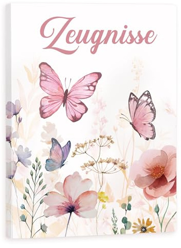 Carpeta de certificados A4 con 40 fundas transparentes, carpeta para documentos para adultos, carpeta de testimonios de primaria para niñas y niños, libro de visión, para certificados, certificados