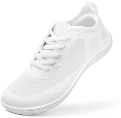 PIZZ ANNU Luna Baskets Barefoot Femme Large, Sneakers Zero Drop avec Semelle Intérieure Amovible en Memory Foam, Modèle Léger et Confortable pour Usage Quotidien