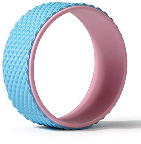 MIED Yoga Wheel 3D-Schwimm Massage Yoga Kreis Ideal Roller Für Die Back Stretch Fitness Muskeltraining Flexibilität Pilates Workout-Ausbildungshilfe,Blau