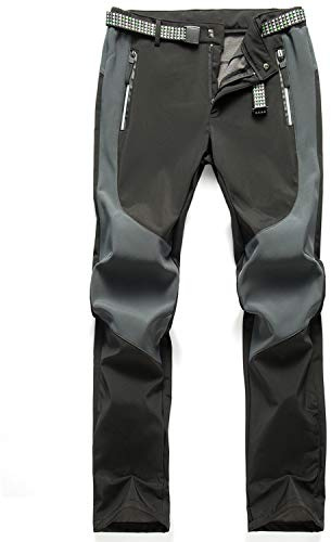 SUKUTU Hombre Pantalones de Senderismo Resistentes al Agua al Aire Libre Pantalones de Caminar Transpirables Pantalones Casuales Deportivos de Escalada a Prueba de Viento