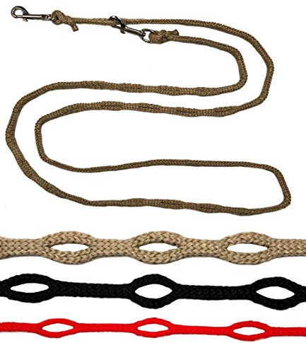 Joggingleine Hundeleine für kleine/mitterle/große Hunde Fahrradleine/Walkingleine/Übungsleine/Trainingsleine/Fürhleine/Freihandleine (2,40 m, Beige 14mm für große Hunde)