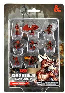 WizKids Dungeons and Dragons Icons of the Realms - Kobold Warband Age 6+, Tabletop DnD Miniatures