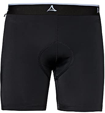 Schöffel Herren Skin Pants 2h M, atmungsaktive Radhose mit Polster und 4-Wege-Stretch, Fahrrad Unterhosen mit bakteriostatischer Silbernitrat-Behandlung, Black, 58