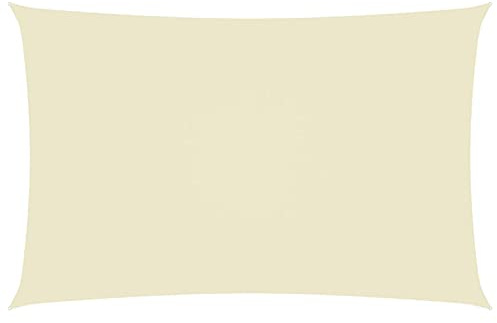 Parasole a Vela Oxford Rettangolare 2x5 m Crema
