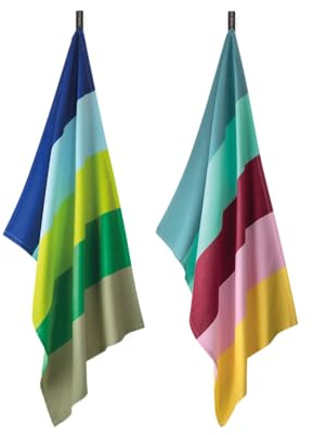 Remember Trockentücher Set Nr 1, 50 x 70 cm – Küchentücher aus Baumwolle im Design Set, saugfähige Geschirrtücher für Küche und Haushalt (Nr. 22)