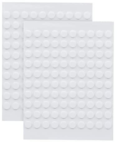 SUSNUAN 200PCS Transparent Sticky Dots Double Sided Tape, 6mm Round Glue for Balloons Wedding Christmas Birthday Party Decorations, Adhesive Removable Stickers Traceless Art Crafting Mounting