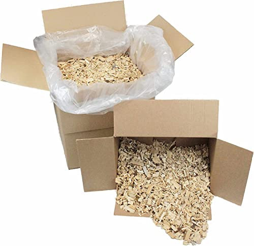 karton-billiger agrar-Store | Hackschnitzel 400 Liter Holzhackschnitzel Mulch für den Garten Einstreu, Hochbeete, Streu, Holzschnitzel