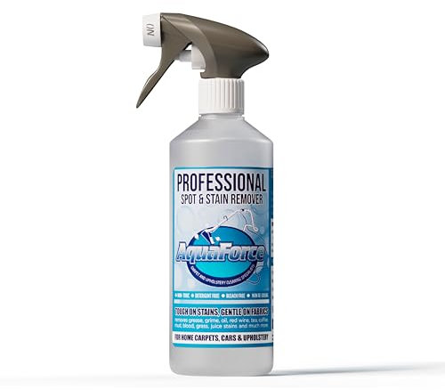 AQUAFORCE Professional Spot & Carpet Stain Remover | Advanced Upholstery Cleaner Technology Spray | Cleaning Solution for Most Types of Carpets, Fabrics, Sofa, Mattress (500ml)