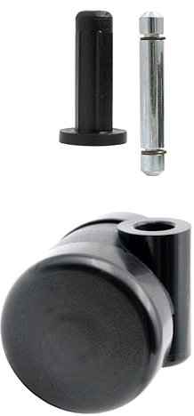Design61 4er Set Universal Möbelrolle Ø 35mm Lenkrolle Laufrolle Rollen mit Hülse + Stift