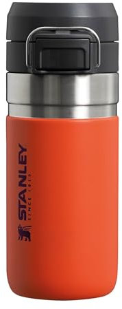 STANLEY Quick Flip Stainless Steel Water Bottle 0.47L - Keeps Cold for 7 Hours - Leakproof - BPA-Free Thermal Flask - Dishwasher Safe - Cup Holder Compatible - Tigerlily Plum