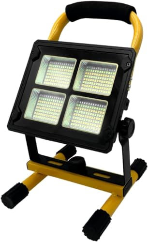 300W Faro Led Portatile con Piedi 1 Ora Autonomia Pannello Solare Faretto Luce Ricaricabile da Lavoro 40.000 Lumen Lampada Campeggio Funzione Powerbank Ricaricabile Cantiere Lavoro Emergenza (300W)