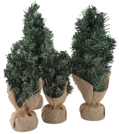 Künstlicher Mini-Weihnachtsbaum, 4 Stück, 20 cm 30 cm, für Feiertagstisch, Kleiner Desktop-Weihnachtsbaum, Heimdekoration