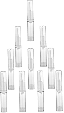 WOONEKY 10pièces Bouteilles Pompes Airless Pour Sérum Oculaire Flacons Vides Rechargeables Pour Cosmétiques Et Soins Peau