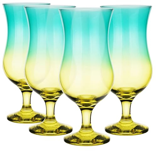 Glasmark KROSNO, 420 ml, lot de 4, pour cocktails alcoolisés, s à long drink, s à cocktail, s à boire, s de fête, parfaits pour la maison, les restaurants et les fêtes