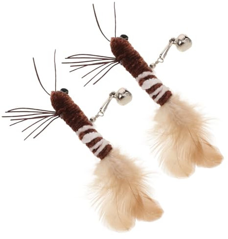 BESPORTBLE Lot de 2 Jouets pour Chat Teaser Playtime pour La Chasse Et l'exercice en Intérieur