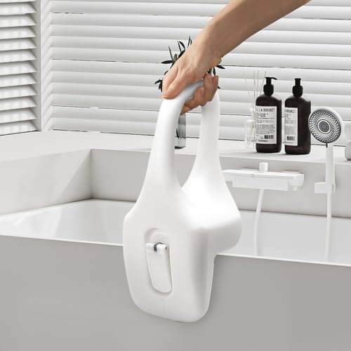 Ausilio per l'ingresso nella vasca da bagno per anziani, maniglia per l'ingresso nella vasca da bagno,materiale PE soffiato, apacità di carico fino a 136 kg,adatto per anziani,bambini e donne incinte
