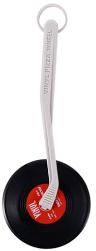 Homoyoyo Kreativer Pizza Cutter Im Schallplatten-design Gezacktes Schneidrad Für Müheloses Schneiden Leichter Tragbarer Küchenschneider Robustes Material Praktisches Zubehör Für Pizza Suppl