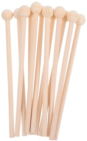 Abaodam 12stücke Xylophonschlägel aus Holz Holztrommelstöcke für Glockenspiel Xylophon-trommelstöcke Percussion-musikinstrumentenzubehör
