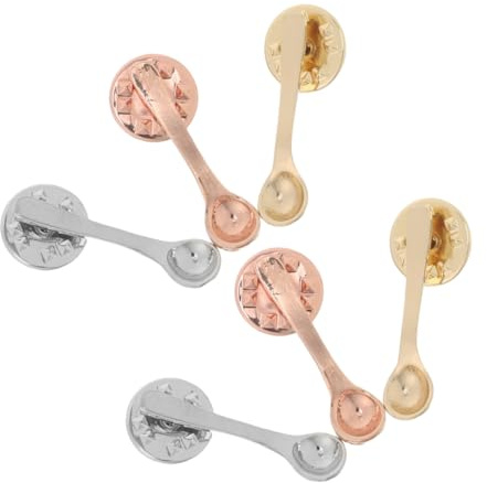 Healvian 6pièces Broches Café Alliage Broches Cuillères Créatives pour Sacs Vestes et Chapeaux Épingles Mignonnes pour Amateurs de Café