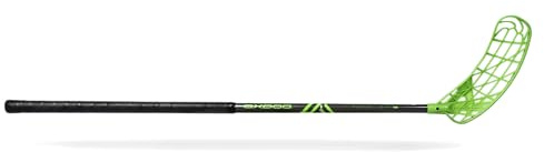 Oxdog Floorballschläger Fusion Light 32, Grey-Green Unihockey Stock - Flex 32, IFF‑Zertifiziert, Deutscher Kundensupport (Schaftlänge 87 / Gesamtlänge 98 cm, Linke Hand Oben (Rechtsauslage))