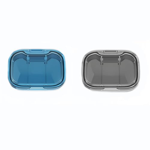 2 stycken tablettlådor morgon lunch kväll, pillerask 3 fack, medicinlåda liten för resor